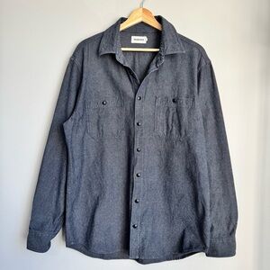 Taylor Stitch Utility Button-Up Shirt Jacket Denim Organic Cotton